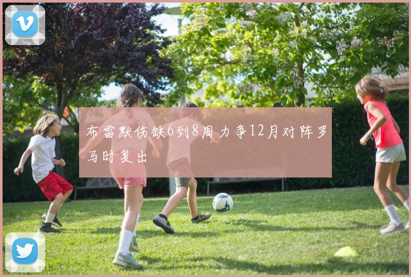 布雷默伤缺6到8周力争12月对阵罗马时复出